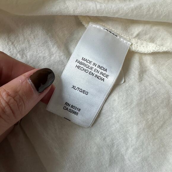 Lucky Brand Cream, Boho, Lace Embroidered, Lined, Slip Maxi Dress- XL - Picture 5 of 12